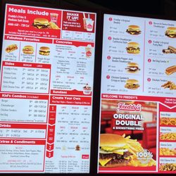 Freddy's Frozen Custard & Steakburgers - Menu