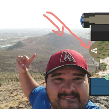Tumamoc Hill - Pic showing A mountain. Loved that i climbed a hill and able to measure it against a landmark - Hiking Near Me - Tucson, Arizona
