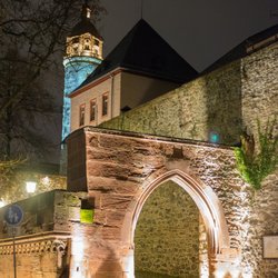 Schloss Höchst - Aufgang zum Schloßplatz