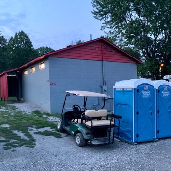 La Z Acres Campground - Bathrooms & showers. Extra porta potties for events.   #UpCloseSavor XP - Campgrounds Near Me - Nashport, Ohio
