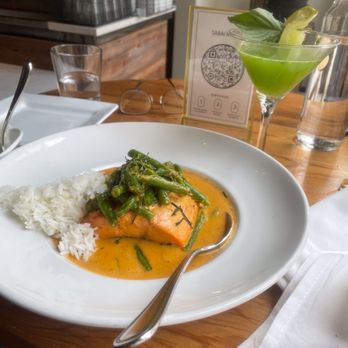 Sabai Cafe & Bar - Salmon curry - Thai Near Me - Eugene, Oregon Sabai Cafe & Bar - Salmon curry - Thai Near Me - Eugene, Oregon