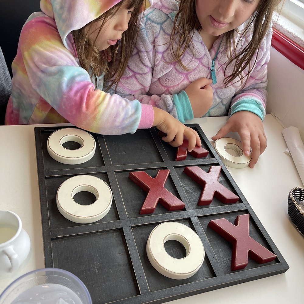 Tik tac toe ! Some fun while we wait. Make sure to sign in with the sign in book at the front door ! Tik tac toe ! Some fun while we wait. Make sure to sign in with the sign in book at the front door !