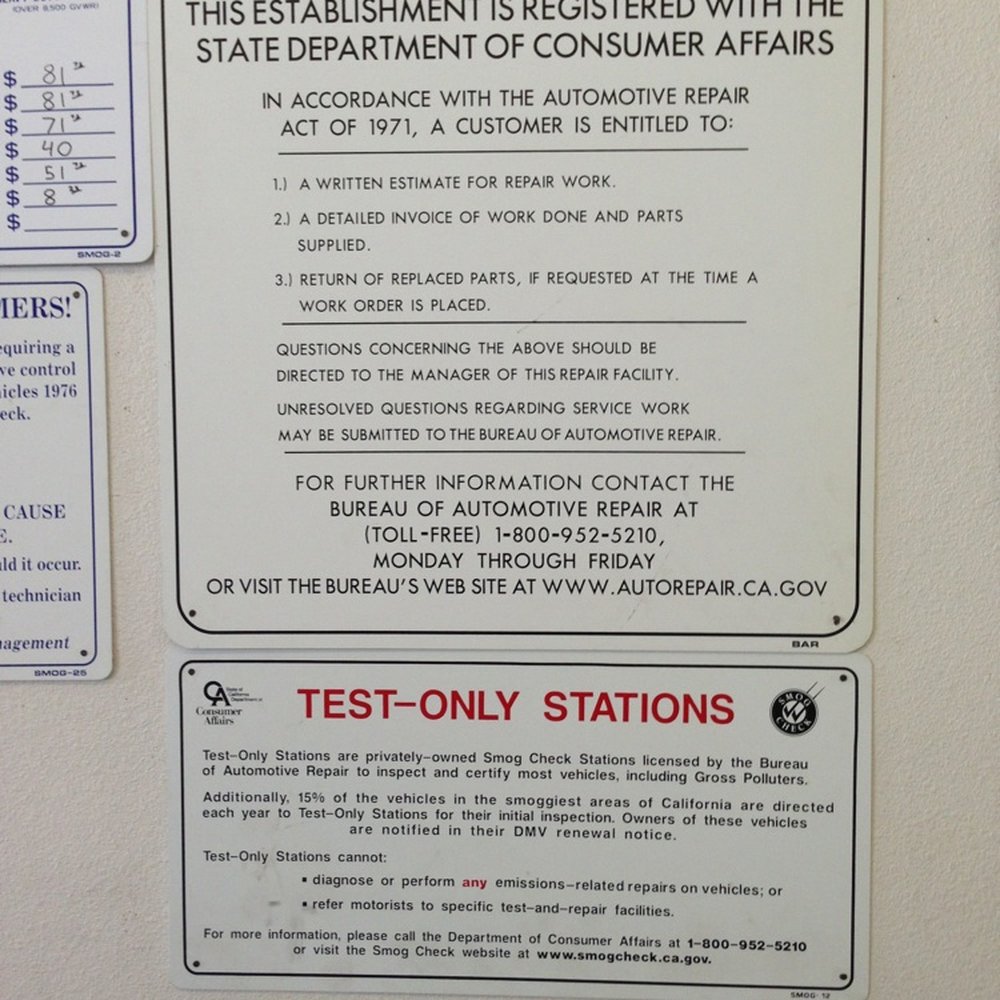 Alessandro Smog Test Only - Smog Check Stations Near Me - Moreno Valley, California