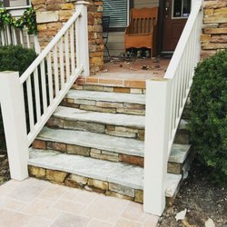 3 Elements Landscaping - Veneer stair installation