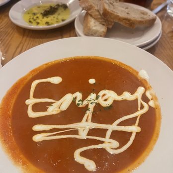 Broken Rocks Cafe & Bakery - Tamato garlic soup with a grilled cheese - Bakeries Near Me - Wooster, Ohio