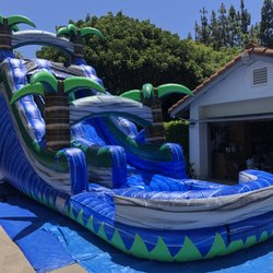 Beach City Jumpers - Our brand new 18' tall "Tropical Water Slide"