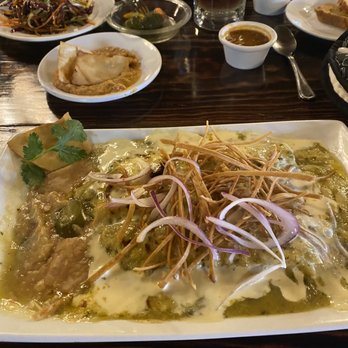 El Solar De Villagrán - Enchiladas suizas and ribeye steak. The drink was a specialty of the house. - Wine Bars Near Me - Morelia, MIC El Solar De Villagrán - Enchiladas suizas and ribeye steak. The drink was a specialty of the house. - Wine Bars Near Me - Morelia, MIC