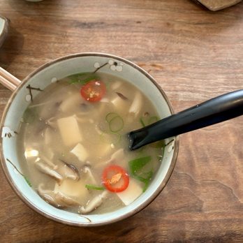 Vegan Sushi Bar - Miso Soup. Love all the ingredients in it. Delicious! - Sushi Bars Near Me - Amsterdam, New Hampshire Vegan Sushi Bar - Miso Soup. Love all the ingredients in it. Delicious! - Sushi Bars Near Me - Amsterdam, New Hampshire