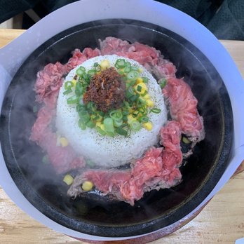 Sizzling Lunch - Garlic beef plate - Teppanyaki Near Me - Fremont, California