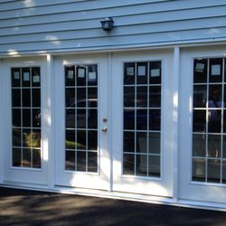 Cape Cod Doors - Double door with 2 full sidelites