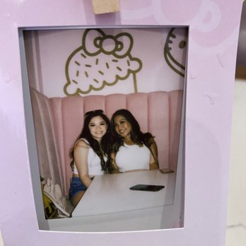 Hello Kitty Cafe - The picture perfect drink comes with a Polaroid pic - Cafes Near Me - Irvine, California