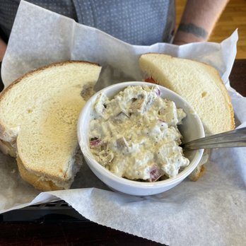 Dooleys - Chicken salad sandwich and homemade potato salad - Bars Near Me - Wilkesboro, North Carolina Dooleys - Chicken salad sandwich and homemade potato salad - Bars Near Me - Wilkesboro, North Carolina