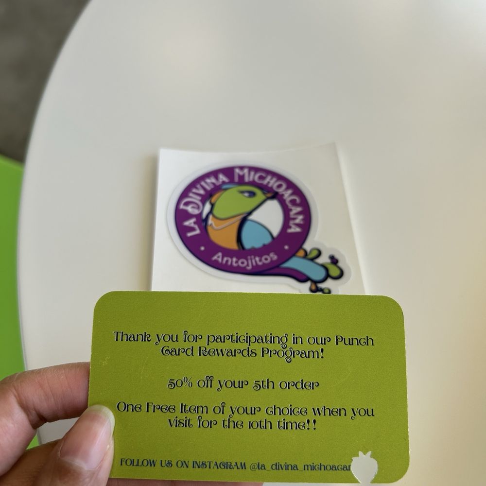 La Divina Michoacana - Rewards card - Ice Cream & Frozen Yogurt Near Me - Norman, Oklahoma La Divina Michoacana - Rewards card - Ice Cream & Frozen Yogurt Near Me - Norman, Oklahoma