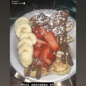 Dolce Cravings - Here's a guest at the wedding posting her mini pancakes. - Desserts Near Me - Downey, California Dolce Cravings - Here's a guest at the wedding posting her mini pancakes. - Desserts Near Me - Downey, California