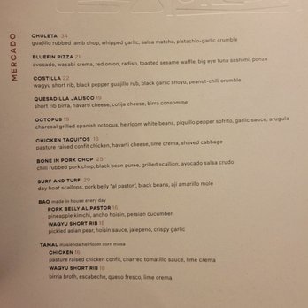 Saizon - Current dinner menu as of 2/26/23 - New American Near Me - Fresno, California