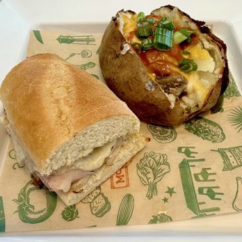 McAlister's Deli - Choose 2: The Memphian half sandwich and the Smokehouse Spud. - Sandwiches Near Me - Shelby, North Carolina McAlister's Deli - Choose 2: The Memphian half sandwich and the Smokehouse Spud. - Sandwiches Near Me - Shelby, North Carolina