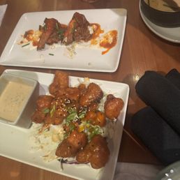 Buffalo Cauliflower and Shrimp