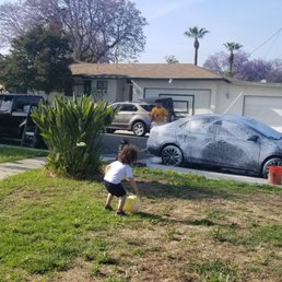 Feels good to play with son while my car and truck get a much needed wash. (Don't pay attention to the dried up grass and weeds) Feels good to play with son while my car and truck get a much needed wash. (Don't pay attention to the dried up grass and weeds) 