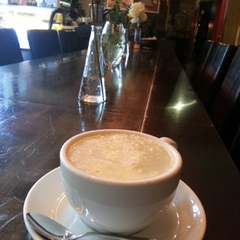 Cafe Scent - Sweet potato latte on the long table that seats large parties of 10! - Coffee & Tea Near Me - Los Angeles, California Cafe Scent - Sweet potato latte on the long table that seats large parties of 10! - Coffee & Tea Near Me - Los Angeles, California