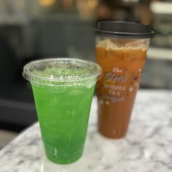 Pretty Sweet - Honeydew Italian soda and mango black tea