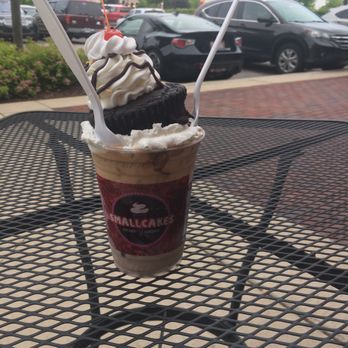 Smallcakes - Smashed a cupcake on top of ice cream - Cupcakes Near Me - South Barrington, Illinois