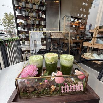 Mini Monster Cafe - Matcha Flight - Ice Cream & Frozen Yogurt Near Me - Long Beach, California