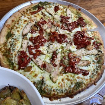 Pie + Vine - 12' Pollo Pistou Pizza (with gf crust) - Italian Near Me - Ashland, Oregon