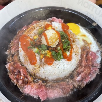Sizzling Lunch - Spicy Garlic beef dish - Teppanyaki Near Me - Fremont, California Sizzling Lunch - Spicy Garlic beef dish - Teppanyaki Near Me - Fremont, California