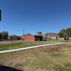Cottonwood Park - The restrooms. Clean with soap and water and paper towels at outside stands.