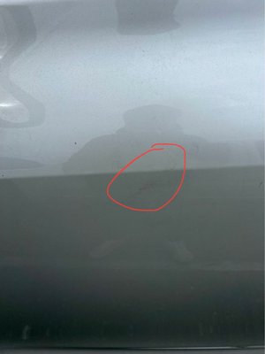 Photo of DentFree - San Leandro, CA, US. After fixed 2 inches dent with body line.
