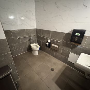 Tiny Croissanterie - No changing station and the flush was kind of too weak for the tp and toilet seat cover... just a warning - Coffee & Tea Near Me - Sunnyvale, California