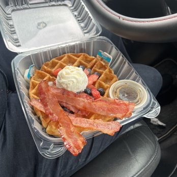 LUMA Cafe & Eatery - Waffles with bacon - Coffee & Tea Near Me - Niagara Falls, New York LUMA Cafe & Eatery - Waffles with bacon - Coffee & Tea Near Me - Niagara Falls, New York