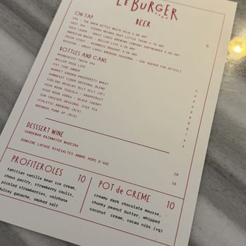 Le Burger - Menu - Burgers Near Me - Cleveland, Ohio