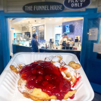 The Funnel House - Funnel Cake with Fruit - Desserts Near Me - Long Beach, California The Funnel House - Funnel Cake with Fruit - Desserts Near Me - Long Beach, California