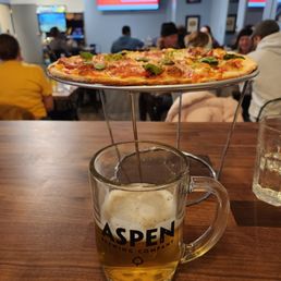 beer and soppressata pizza beer and soppressata pizza