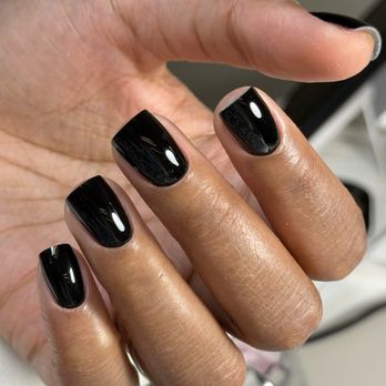 Nail Art - Classic black gel manicure with a clean, sharp shape and a high-gloss finish. Long-lasting and elegant. - Nail Technicians Near Me - New York, New York Nail Art - Classic black gel manicure with a clean, sharp shape and a high-gloss finish. Long-lasting and elegant. - Nail Technicians Near Me - New York, New York