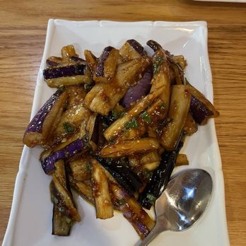 Taste of Chengdu - Unassuming eggplant in garlic sauce but it's the BEST I've ever had! Better than any in NYC! My wife's favorite! - Chinese Near Me - Carrollton, Texas Taste of Chengdu - Unassuming eggplant in garlic sauce but it's the BEST I've ever had! Better than any in NYC! My wife's favorite! - Chinese Near Me - Carrollton, Texas