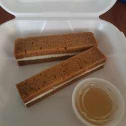 Napoleon's Restaurant - These cream cheese finger sandwiches are a bonus to your meal.