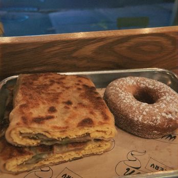 Win Son Bakery - Egg scallion pancake Mochi donut - Taiwanese Near Me - Brooklyn, New York