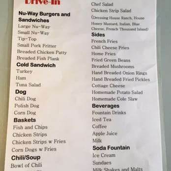 Nu-Way Drive In - I love simple menus :) - Sandwiches Near Me - Leavenworth, Kansas Nu-Way Drive In - I love simple menus :) - Sandwiches Near Me - Leavenworth, Kansas