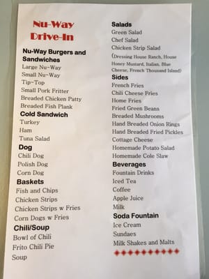 Menu photo 8 Nu-Way Drive In Leavenworth, KS Menu photo 8 Nu-Way Drive In Leavenworth, KS