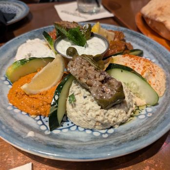 Bosphorous Turkish Cuisine - Close up of the dips, the babaganoush was *chefs kiss* - Turkish Near Me - Winter Park, Florida