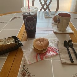 Wendy's - Baked potato ,  Crispy Chicken , Diet Coke
