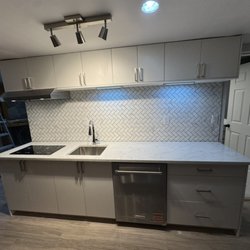 CVR Construction - Addition kitchen  plywood boxes for kitchen cabinet and quartz counter
