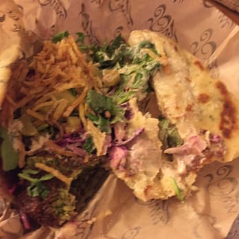 Dune - falafel sandwich.  $8.50 delicious work of art!!!  u need this! - Falafel Near Me - Los Angeles, California