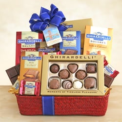 California Delicious - San Francisco Ghiradelli Chocolate Gift Basket