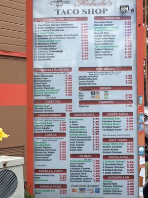 Menu photo 7 Roberto's Taco Shop Lakeside, CA