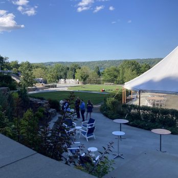 Inn at Taughannock Falls - Above the patio fireplace, overlooking the lawn and lake Cayuga beyond - Hotels Near Me - Trumansburg, New York