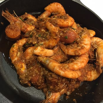 On The Hook - 1lb of Shrimp Medium Spicy with Sausages - Cajun/Creole Near Me - Brea, California On The Hook - 1lb of Shrimp Medium Spicy with Sausages - Cajun/Creole Near Me - Brea, California