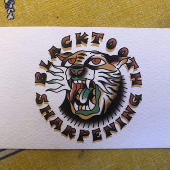 Black Tooth Sharpening - Knife Sharpening Near Me